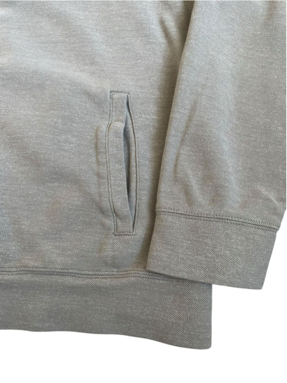 LL Bean Sweater Full Zip Jacket Men's XL Reg Gray Canvas - Picture 4 of 9